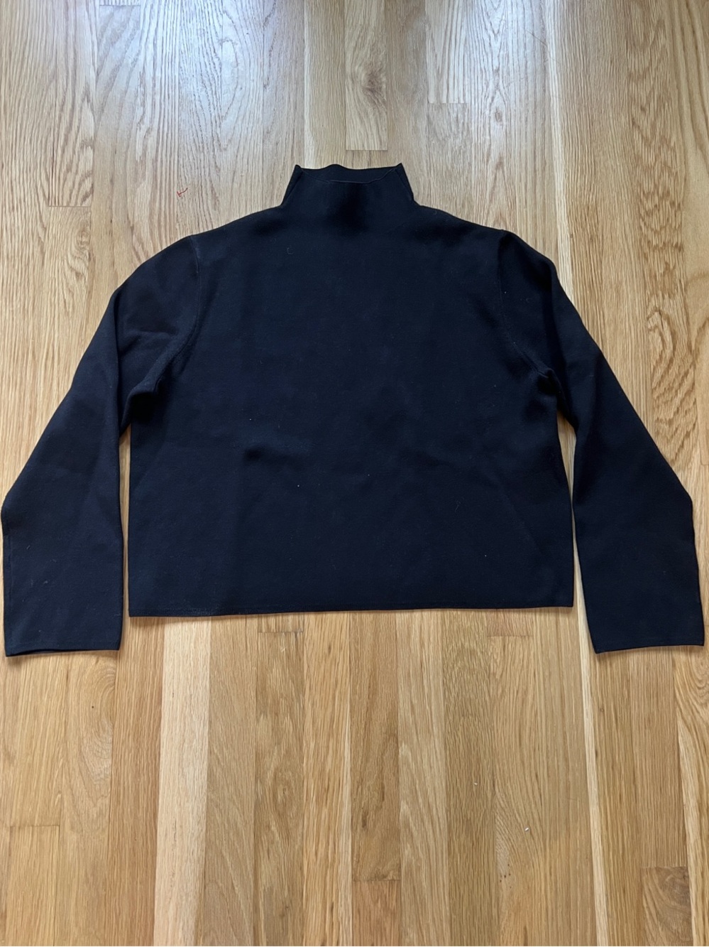 &Other Stories Black Mock Neck Sweater, Small